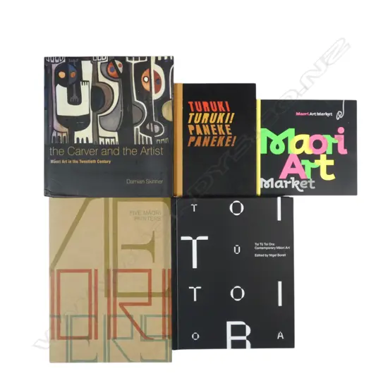 FIVE PUBLICATIONS ON CONTEMPORARY MAORI ART - SEE DESCRIPTION